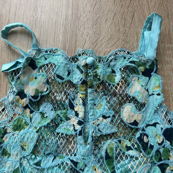 Anthropologie Women's Printed Applique Tank Blouse Size S Multicolor - Picture 7 of 7